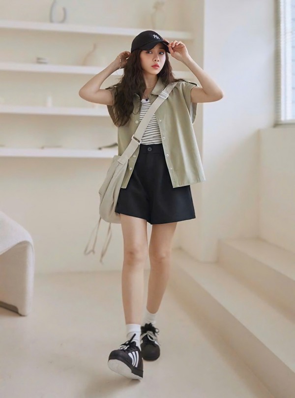 Bí quyết diện quần short tôn dáng cho cô nàng đùi to