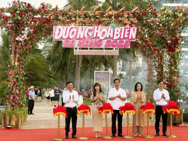Đường ven biển hóa đường hoa, người người nô nức check-in