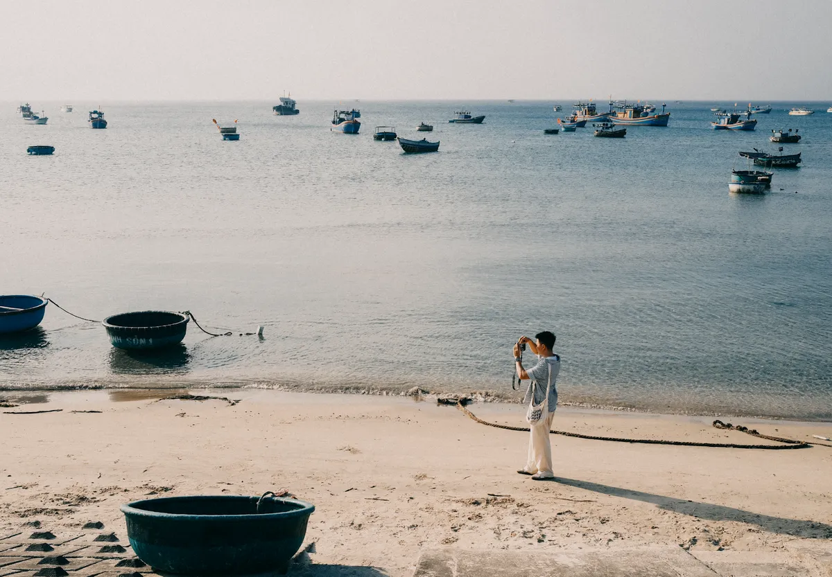 Đón bình minh thơ mộng trên làng chài Nhơn Lý - Ảnh 1. Đón bình minh thơ mộng trên làng chài Nhơn Lý - Ảnh 1.