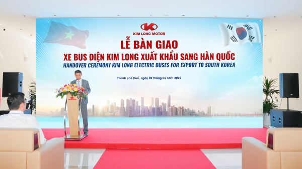 Doanh nghiệp sản xuất ô tô của Việt Nam xuất khẩu xe bus điện sang Hàn Quốc
