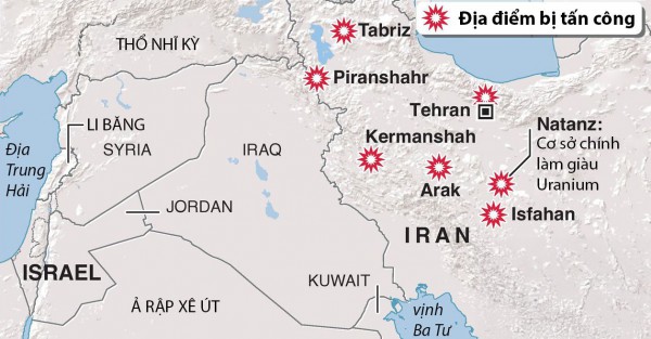 Mức độ thiệt hại các cơ sở hạt nhân của Iran sau cuộc tấn công của Israel Mức độ thiệt hại các cơ sở hạt nhân của Iran sau cuộc tấn công của Israel