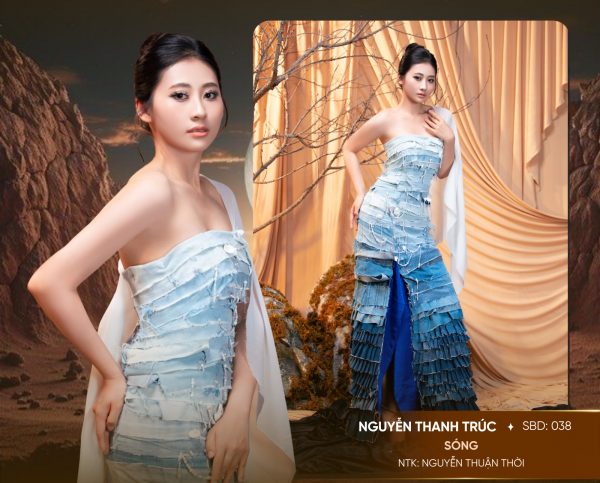 Thí sinh Hoa hậu Trái đất Việt Nam diện trang phục từ giấy báo, chai nhựa... Thí sinh Hoa hậu Trái đất Việt Nam diện trang phục từ giấy báo, chai nhựa...