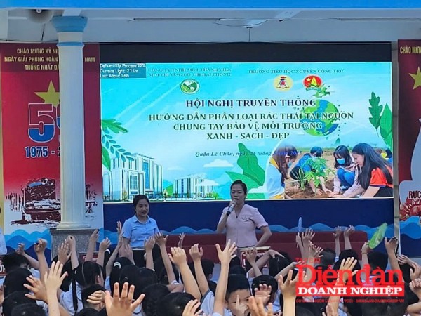 Đồng hành cùng các trường học phân loại rác tại nguồn