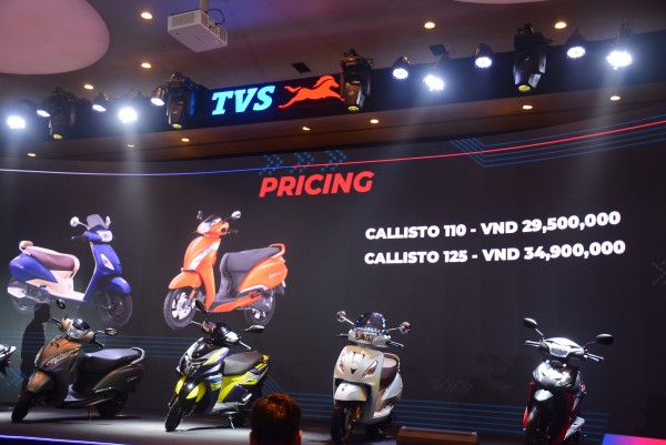 Khó cạnh tranh Honda Lead, xe tay ga TVS Callisto 125 giảm giá gần chục triệu đồng Khó cạnh tranh Honda Lead, xe tay ga TVS Callisto 125 giảm giá gần chục triệu đồng