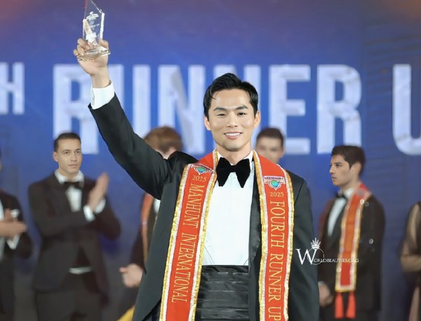 Người mẫu Vũ Linh đoạt danh hiệu Á vương 4 tại Manhunt International 2025 Người mẫu Vũ Linh đoạt danh hiệu Á vương 4 tại Manhunt International 2025