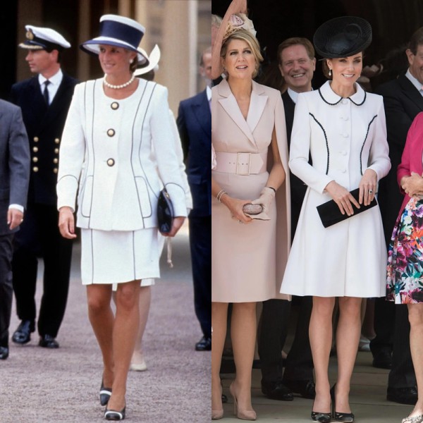 Vương phi Kate Middleton diện trang phục gợi nhớ đến Công nương Diana Vương phi Kate Middleton diện trang phục gợi nhớ đến Công nương Diana