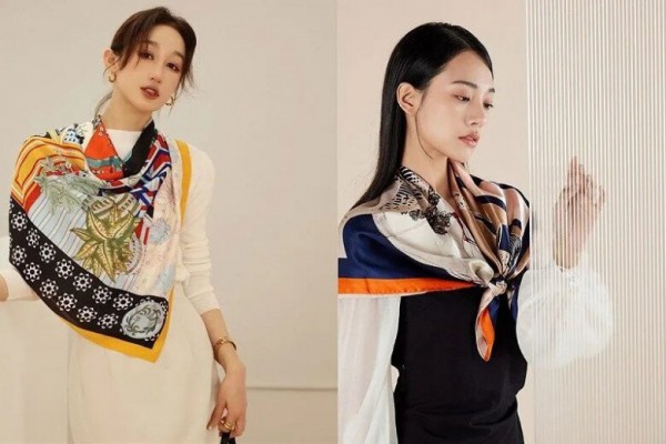 7 kiểu biến hóa phong cách chỉ với 1 chiếc khăn lụa 7 kiểu biến hóa phong cách chỉ với 1 chiếc khăn lụa