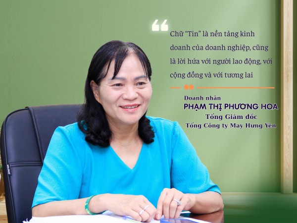 Doanh nhân Phạm Thị Phương Hoa: “Bóng hồng” ngành may và nghệ thuật “dệt chữ tín” trong kinh doanh