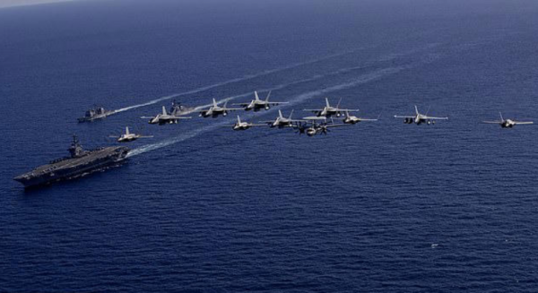 Tàu sân bay Mỹ - Anh song hành ở Thái Bình Dương Tàu sân bay Mỹ - Anh song hành ở Thái Bình Dương
