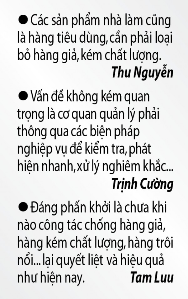 Làm 'sạch' thị trường tiêu dùng Làm 'sạch' thị trường tiêu dùng