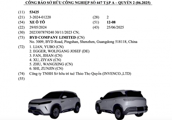 Ô tô điện BYD Atto 2 rục rịch gia nhập thị trường Việt Nam