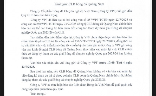 Sở VH-TT-DL Đà Nẵng họp khẩn, đã có doanh nghiệp muốn cứu đội Quảng Nam: Nhưng tiền vẫn chưa đủ!
