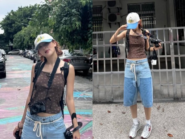 Sao Hàn lăng xê quần jeans lửng thành item hot mùa thu