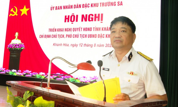 Ông Phạm Thanh Liêm làm Chủ tịch UBND đặc khu Trường Sa