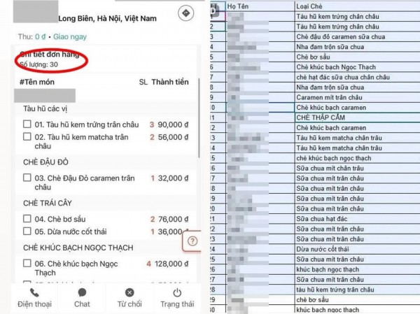 Khách đặt 30 ly chè, muốn ghi tên từng người: Shipper bức xúc, mạng 'dậy sóng'