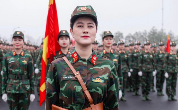 Nữ chiến sĩ sinh ngày 2.9 xúc động khi tham gia diễu binh A80 Nữ chiến sĩ sinh ngày 2.9 xúc động khi tham gia diễu binh A80