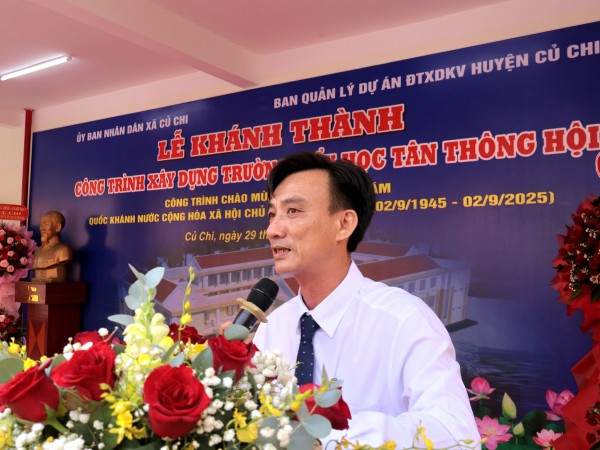 Khánh thành Trường tiểu học Tân Thông Hội hơn 110 tỉ đồng tại Củ Chi Khánh thành Trường tiểu học Tân Thông Hội hơn 110 tỉ đồng tại Củ Chi