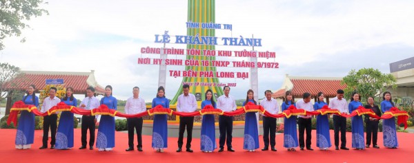 Quảng Trị: Khánh thành Khu tưởng niệm Thanh niên xung phong ở Bến phà Long Đại