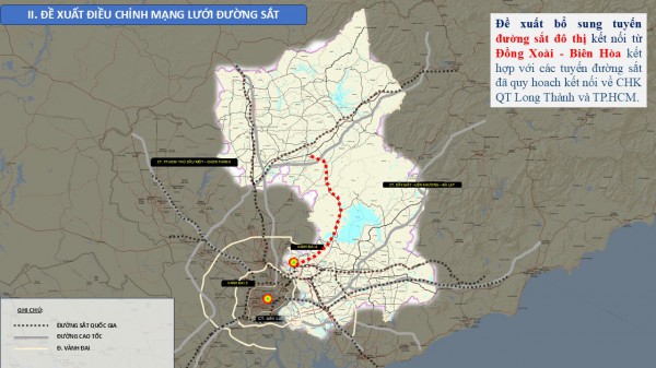 Quy hoạch tỉnh Đồng Nai: Đề xuất làm metro, cao tốc kết nối Đồng Xoài - Biên Hòa