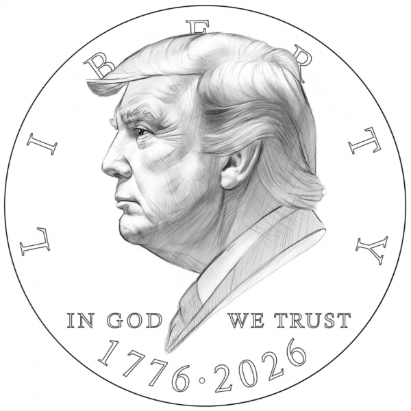 Hình Tổng thống Trump sẽ lên đồng xu 1 USD