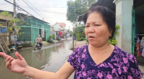 Đường số 2 xã Tân Vĩnh Lộc, dân khốn khổ vì nước ngập triền miên