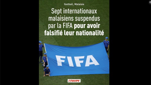 L'Equipe và Sky Sports bất ngờ lên tiếng vụ nhập tịch lậu: Bóng đá Malaysia hoảng loạn