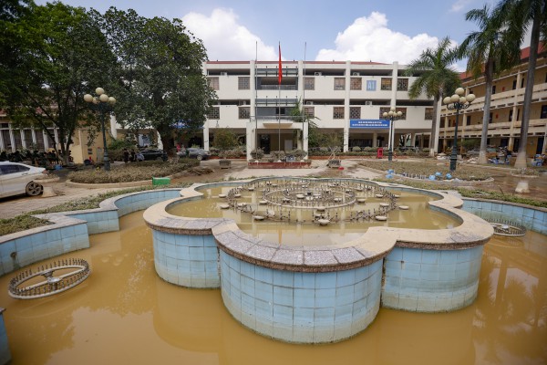 Hình ảnh Trường ĐH Sư phạm Thái Nguyên ngổn ngang sau lũ lịch sử