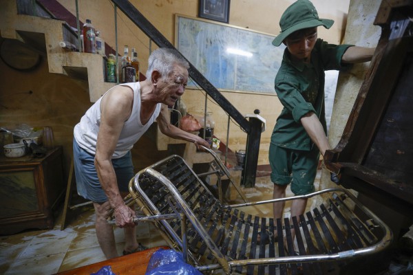 Hình ảnh Trường ĐH Sư phạm Thái Nguyên ngổn ngang sau lũ lịch sử