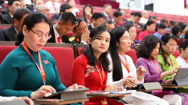 Hình ảnh ngày đầu Đại hội Đảng bộ TP.HCM lần thứ I, nhiệm kỳ 2025 - 2030
