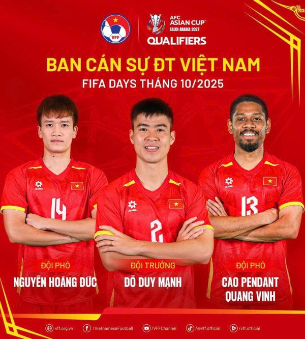 Nóng: Cầu thủ Việt kiều Cao Pendant Quang Vinh làm sếp phó ban cán sự đội tuyển Việt Nam Nóng: Cầu thủ Việt kiều Cao Pendant Quang Vinh làm sếp phó ban cán sự đội tuyển Việt Nam