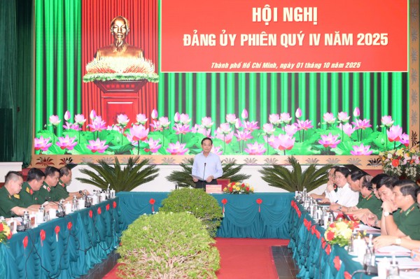 Ông Trần Lưu Quang giữ chức Bí thư Đảng ủy Quân sự TP.HCM