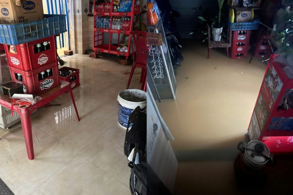 Vừa dọn nhà xong, người Huế tại tiếp tục vật lộn với nước lũ Vừa dọn nhà xong, người Huế tại tiếp tục vật lộn với nước lũ