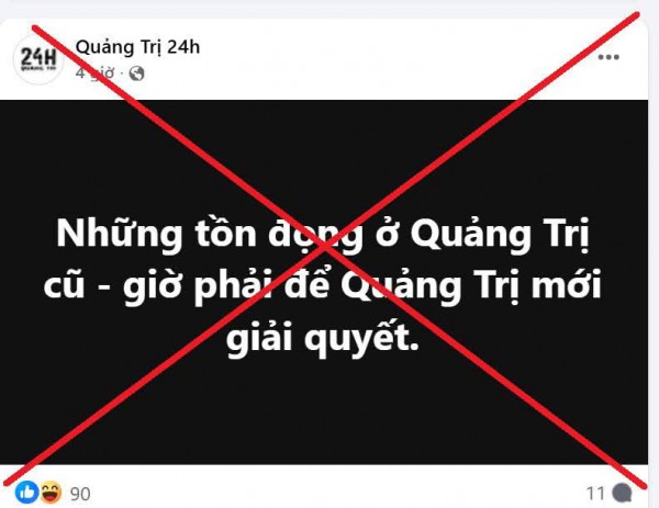 Xác minh nhiều trang mạng xuyên tạc ý của Chủ tịch UBND tỉnh Quảng Trị Xác minh nhiều trang mạng xuyên tạc ý của Chủ tịch UBND tỉnh Quảng Trị