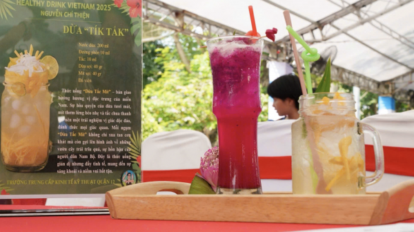 Độc đáo những thức uống 'xanh' xuất hiện ở lễ hội ẩm thực chay 2025 tại TP.HCM