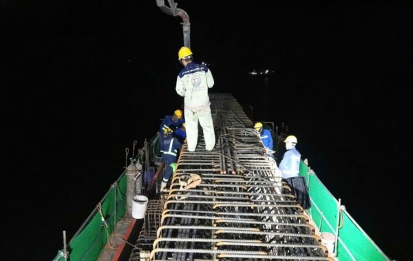 Hình hài cầu Đại Ngãi 1 nối Cần Thơ và Vĩnh Long sau 1 năm khởi công Hình hài cầu Đại Ngãi 1 nối Cần Thơ và Vĩnh Long sau 1 năm khởi công