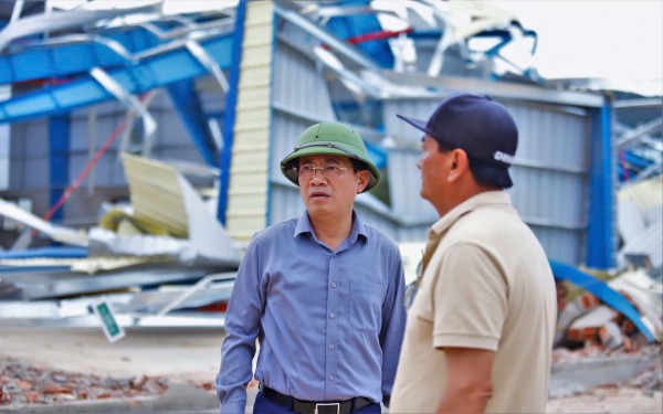 Khẩn trương khôi phục hạ tầng Khu kinh tế Nhơn Hội sau bão Kalmaegi