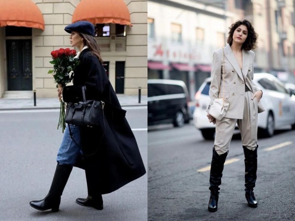 Cách phối boots đen giúp 