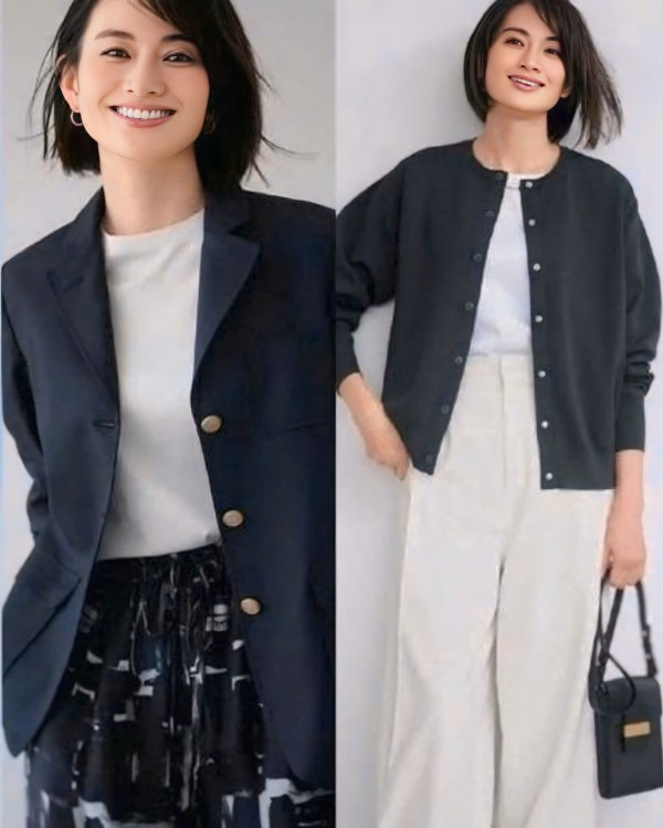 Học phụ nữ Nhật phối đồ tinh tế, trẻ trung sau tuổi 40 Học phụ nữ Nhật phối đồ tinh tế, trẻ trung sau tuổi 40