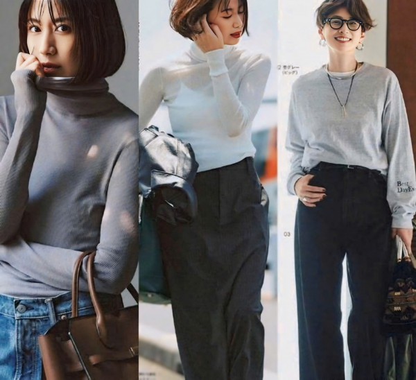 Học phụ nữ Nhật phối đồ tinh tế, trẻ trung sau tuổi 40 Học phụ nữ Nhật phối đồ tinh tế, trẻ trung sau tuổi 40