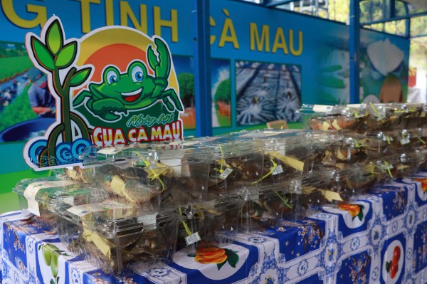 Hôm nay ngày đầu lễ hội ẩm thực cua Cà Mau ở TP.HCM: Thực khách hào hứng