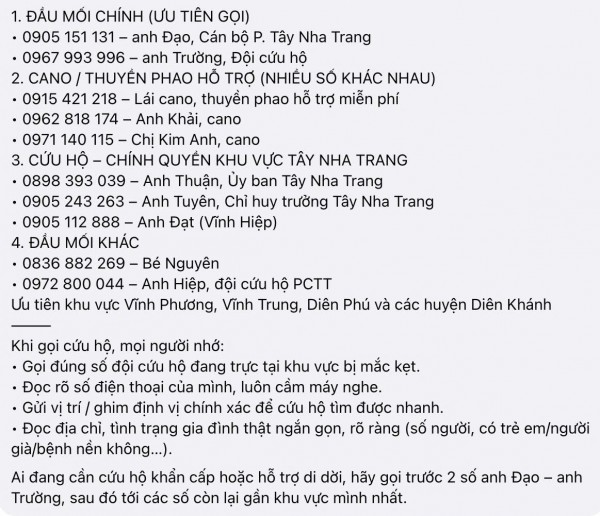 Người dân vùng ngập lụt Khánh Hòa, Phú Yên cũ kêu cứu 'có thai phụ và người già'