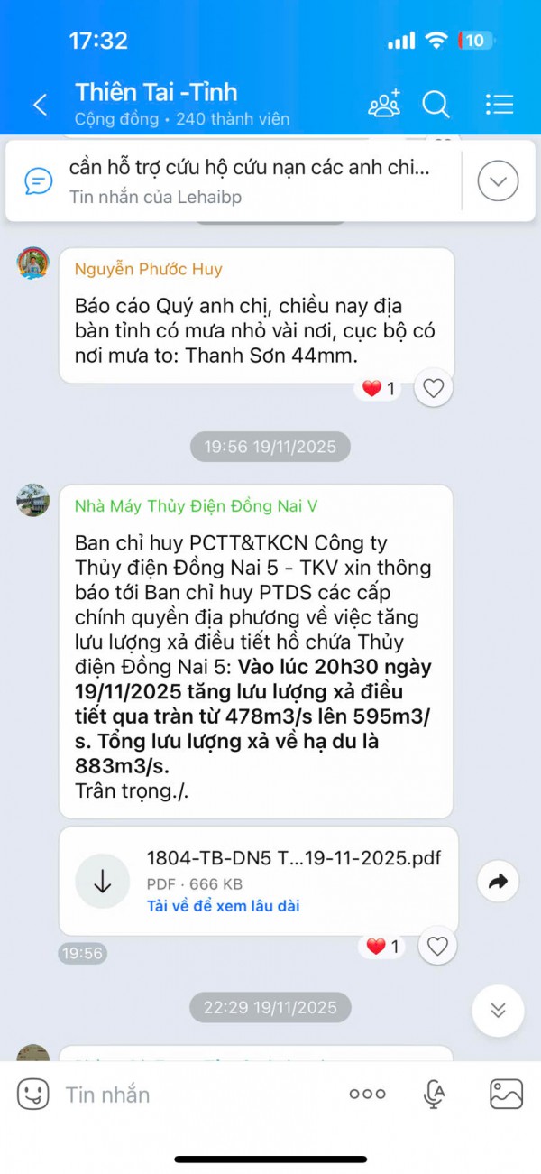 Thủy điện Đồng Nai 5 phản hồi khi xã nói 'không nhận được thông báo xả lũ' Thủy điện Đồng Nai 5 phản hồi khi xã nói 'không nhận được thông báo xả lũ'