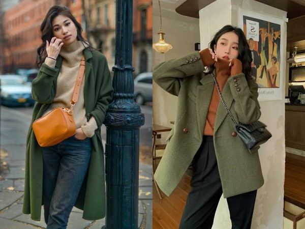 Trang phục màu xanh lá tôn làn da cho phụ nữ châu Á Trang phục màu xanh lá tôn làn da cho phụ nữ châu Á