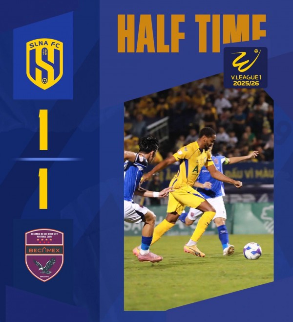 Cú sốc trên sân Vinh: SLNA thắng kịch tính Becamex TP.HCM, chấm dứt chuỗi trận đau buồn