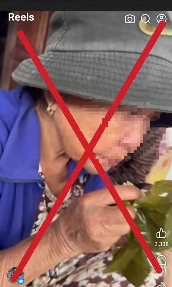 Thông tin cụ bà 'mấy ngày không ăn uống trong mùa lụt' là không đúng sự thật