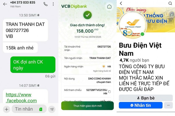 Cảnh báo tin nhắn giả mạo bưu điện