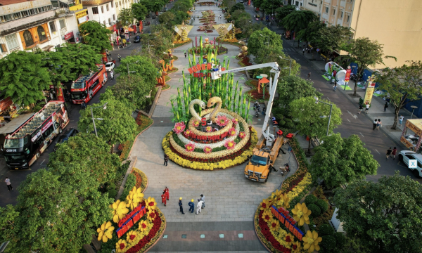 Háo hức chờ đón đường hoa Nguyễn Huệ tuổi 23