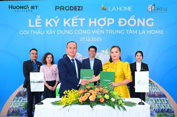 LA Home ký kết gói thầu xây dựng công viên trung tâm tại phía tây TP.HCM