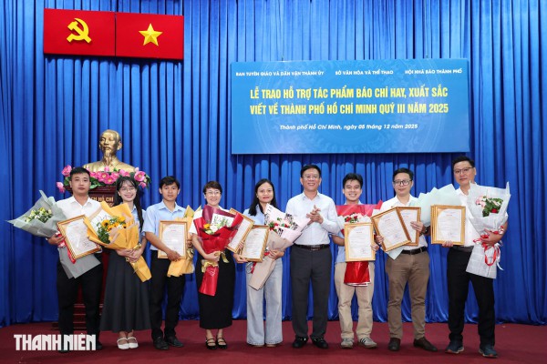 TP.HCM khen thưởng 9 tác phẩm hay, xuất sắc của Báo Thanh Niên