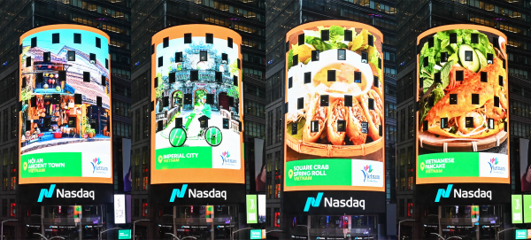 Xích lô, phố cổ, bánh xèo… Việt Nam xuất hiện ở Mỹ trên Quảng trường Thời Đại Xích lô, phố cổ, bánh xèo… Việt Nam xuất hiện ở Mỹ trên Quảng trường Thời Đại